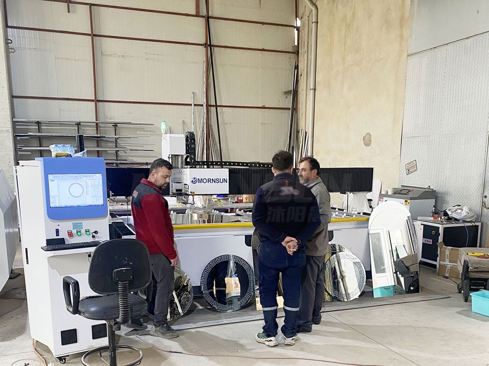 Laser Sandblasting Machine in Turkey LED Mirror Drilling Machine Frosted Machine